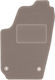 Beige Front Driver Car Mat Volkswagen Fox Hatchback 2005-2011