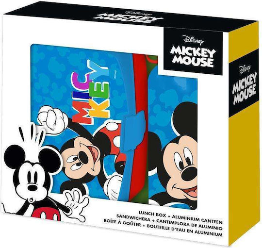 Πλαστικό Παιδικό Σετ Φαγητού Mickey 0.5lt Πολύχρωμο