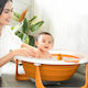Foldable Baby Bath Orange