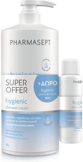 Pharmasept Hygienic Shower Cream Σετ Περιποίησης για Ενυδάτωση & Καθαρισμό Σώματος 2τμχ