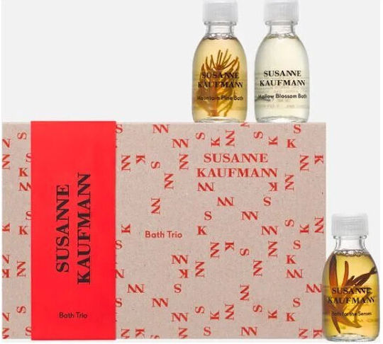 Susanne Kaufmann Three-Piece Bath Set Body Care Bath for the Senses Nourishing Bath Oil 30ml + Body Care Bath Mountain Pine Relaxing Bath Oil 30ml + Body Care Bath Mallow Blossom Nourishing Foam
