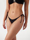 Bikini String με Κορδονάκια Black