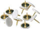 Amtech White Metal Push Pins 50pcs
