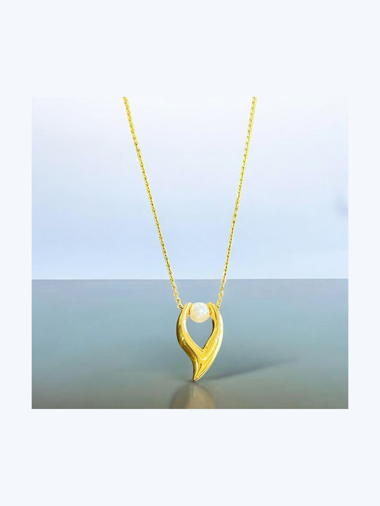 Charm aus Stahl mit Perlen