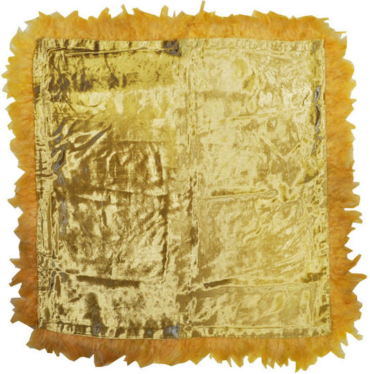 Christmas Decorative Square Pillowcase Gold 60x60cm