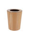 Eurocasa Oak Bin 9 Liters Natural Wood 22.50x28.50 cm Eurocasa