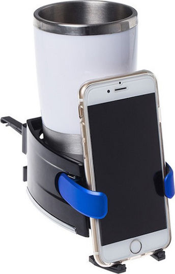 ACP Car Cup Holder 1 Position for AC Vents in Black Color