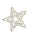 Lianos Plastic Christmas Decorative Pendant Star 70x70cm Yellow