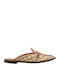 Mules mit Absatz in Braun Farbe