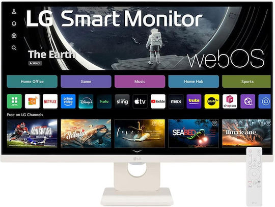 LG 27U511SA-W Нано IPS HDR Smart Монитор 27" FHD 1920x1080 с Време на реакция 5ms GTG Бял