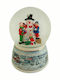 Christmas Snowball Illuminated with Snowman 11x11x14.5cm