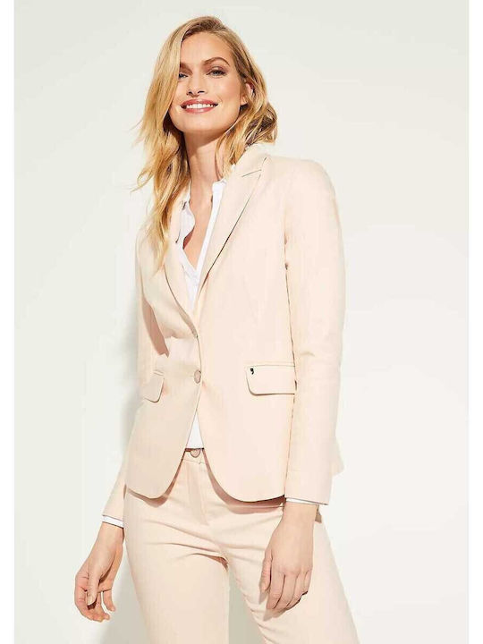 Comma Blazer pentru femei Sacou Beige