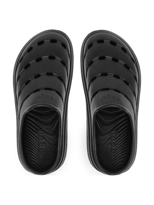 Coqui Herren Anatomisch Clogs Schwarz