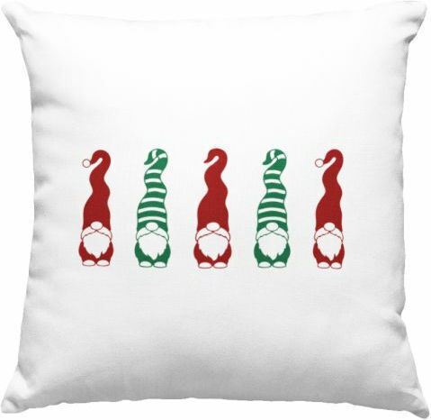 Perna Decorativă de Crăciun Pătrat Alb 40x40buc