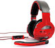 Gamdias HEBE GHS2300 Über Ohr Gaming-Headset mit Verbindung USB Rot