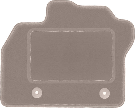 Beige Driver Car Mat Renault Zoe Ii Hatchback 2018