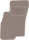 Beige Driver Mat Fiat Punto Evo Hatchback 2009-2012
