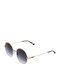 Bulget Unisex Sunglasses with Gold Metal Frame and Black Lens BGY3009 09A