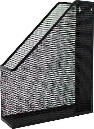 Metron Metal Magazine File Holder Black 31.8x7.5x25cm 659939
