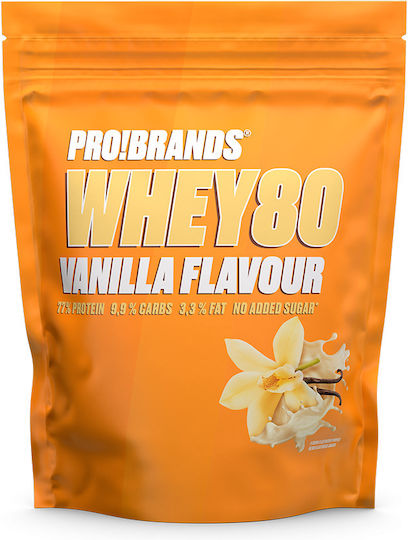 Pro!Brands Whey80 Proteină Din Zer cu Aromă Vanilie 500gr