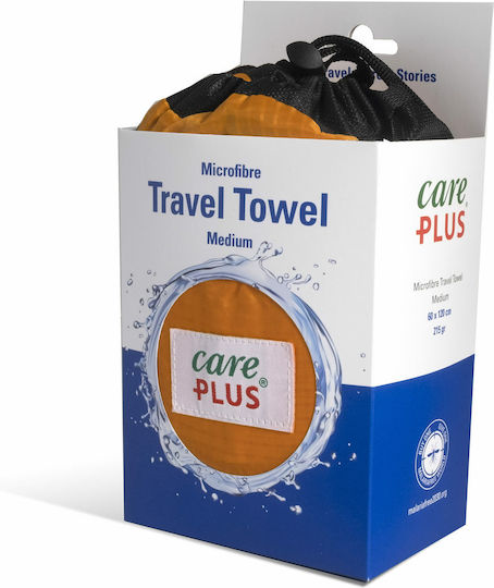 CarePlus Πετσέτα Microfiber Προσώπου σε Θήκη Πορτοκαλί 120x60εκ.