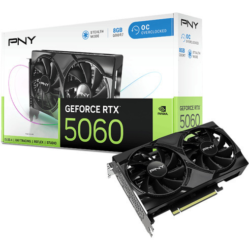 PNY GeForce RTX 5060 8GB GDDR7 Dual Fan OC Κάρτα Γραφικών