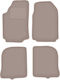 Beige Velvet Floor Mats Audi 100 C3 Sedan Avant 1983-1991