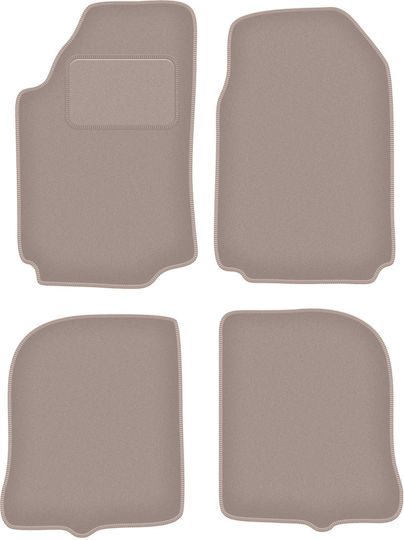 Beige Velvet Floor Mats Audi 100 C3 Sedan Avant 1983-1991