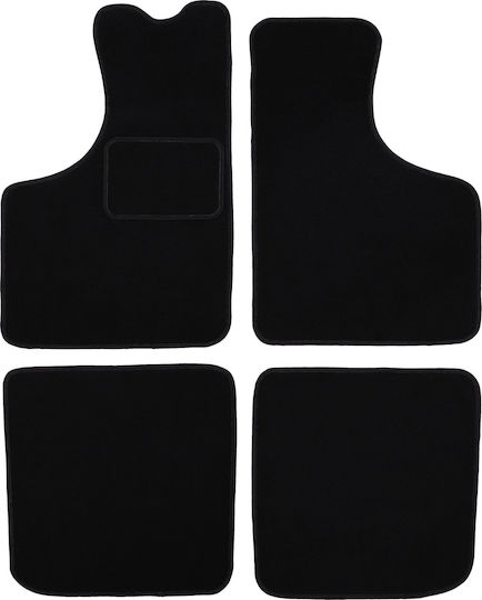 Black Velvet Floor Mats Skoda 105 120 130 Sedan 1976-1990