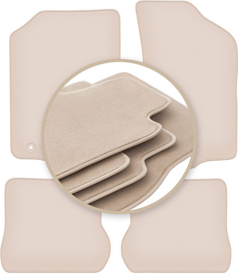 Premium Beige Floor Mats Volkswagen Scirocco II Coupe 1981-1992
