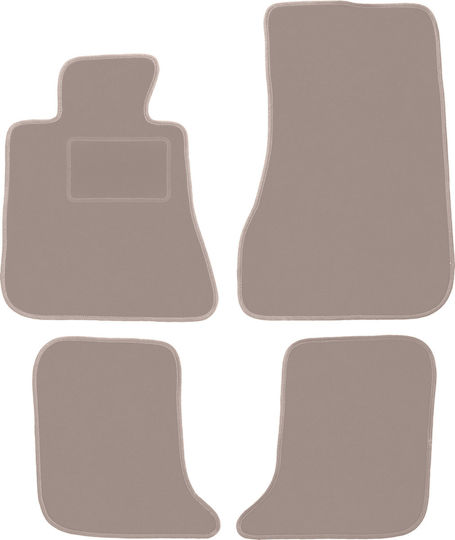 Beige Velvet Car Mats Renault Talisman Sedan Grandtour Station Wagon 2015