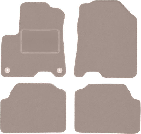 Beige Velvet Floor Mats Kia Eniro Niro Ev Crossover 2016