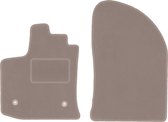 Beige Front Mats Dacia Lodgy Minivan 2012