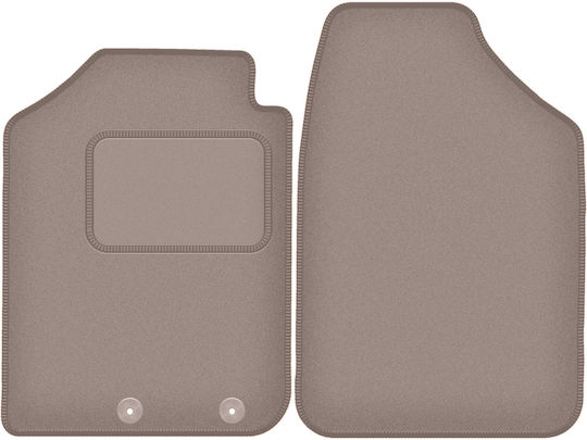 Beige Front Floor Mats Dacia Spring Hatchback 2021