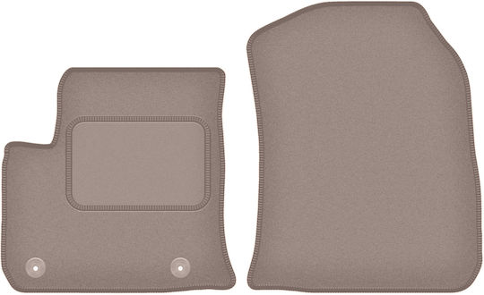 Beige Car Mats Opel E-Corsa F Hatchback 2019