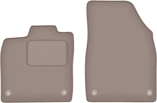 Beige Front Floor Mats Volkswagen Id.3 Hatchback 2019