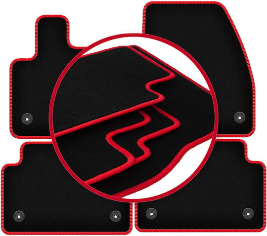 Carlux Red Car Mats for Range Rover Evoque II SUV 2019