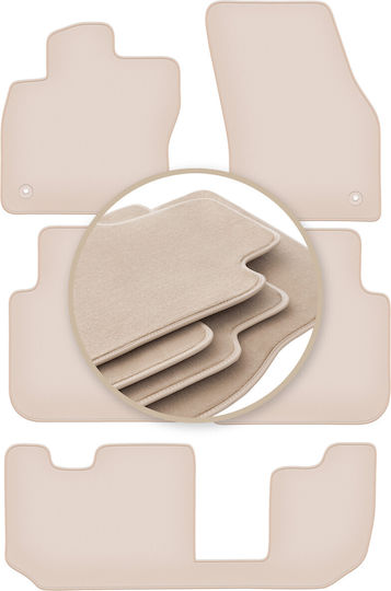 Premium Beige Car Mats Seat Tarraco 7-Seater 2018