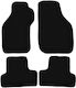Schwarze Samt-Fußmatten Basic für Mitsubishi Eclipse III Coupé 1999-2006
