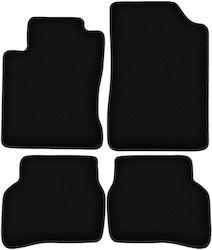 Covorașe de podea negre simple din catifea Mazda Mx-3 Coupe 1991-1998