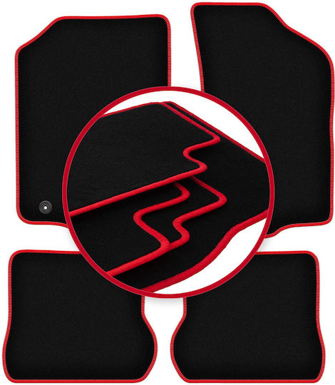 Carlux Red Car Mats Volkswagen Scirocco II Coupe 1981-1992