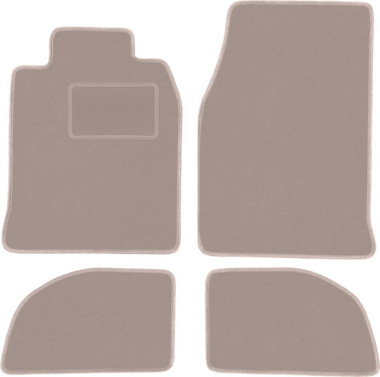 Beige Velvet Car Mats Porsche 924 Coupe 1976-1988