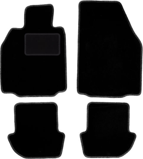 Covorașe de podea din catifea neagră Porsche 911 Tip 997 Cabrio Coupe Targa 2002-2012