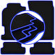 Carlux-blue Car Mats Honda Prelude V Coupe 1996-2001
