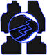 Carlux-blaue Autofußmatten Ford Cougar Coupe 1998-2004