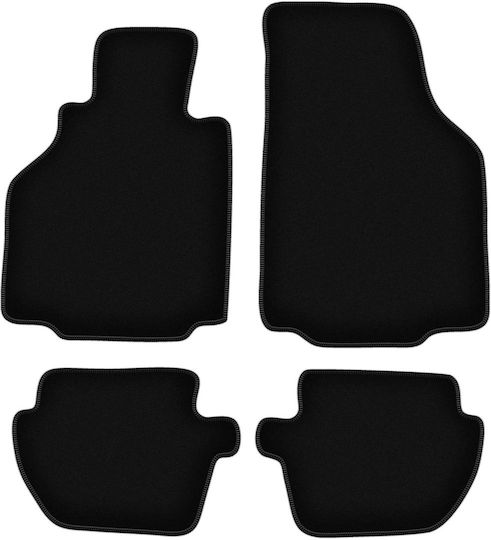 Basic Black Velvet Floor Mats Porsche 911 Type 996 Coupe 1997-2004