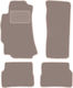 Beige Velvet Car Mats Mazda RX-8 Coupe 2003-2012