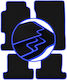 Carlux-blue Car Mats Honda Prelude Iv Coupe 1991-1996