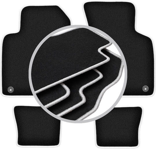 Carlux-silver Car Mats Audi Tt I 8n Cabrio Roadster Coupe 1998-2006