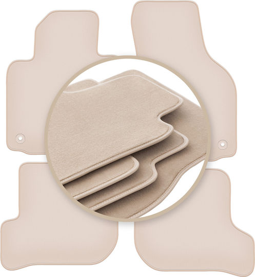 Premium Beige Floor Mats Volkswagen Scirocco Iii Coupe 2008-2017